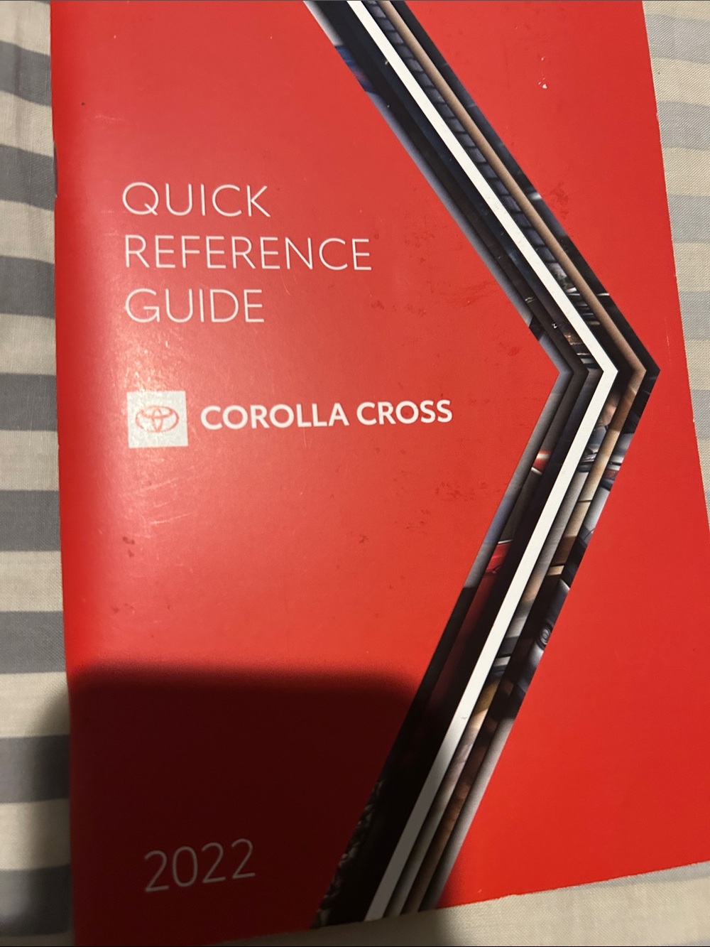 Toyota Corolla Cross Quick Reference Guide - Red